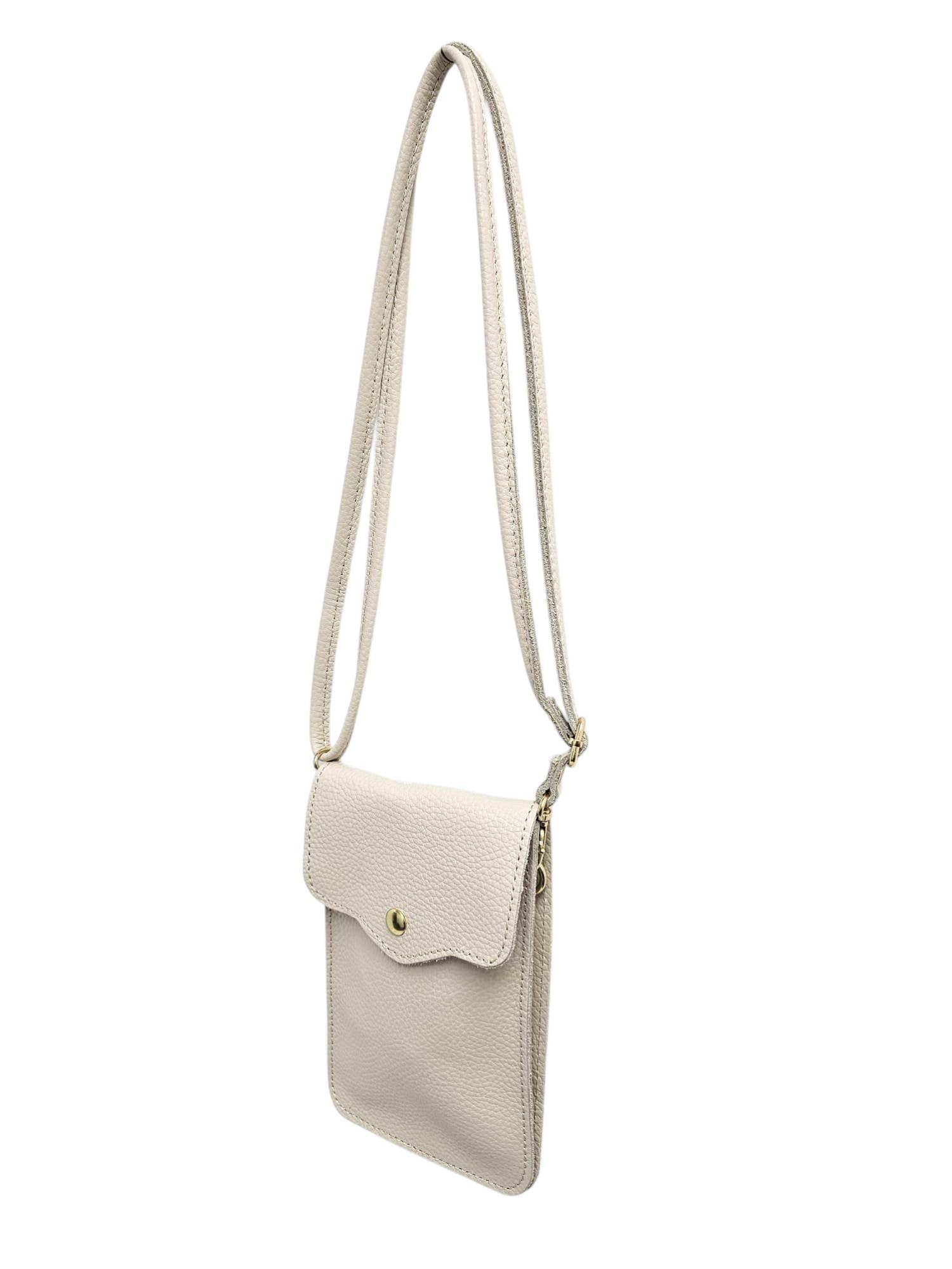Italian Genuine Leather Mobile Cross Body Bag