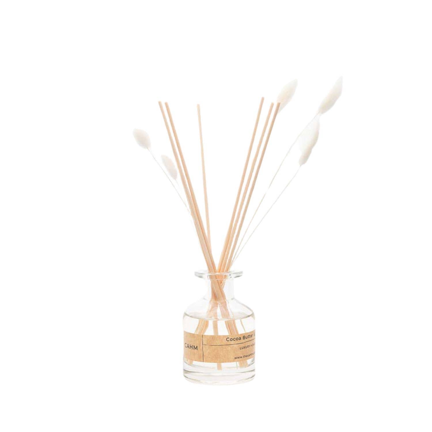 Cocoa Butter & Vanilla Reed Diffuser - Clear