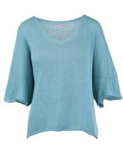Load image into Gallery viewer, Cotton Blend V Neck Tunic Top
