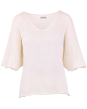 Load image into Gallery viewer, Cotton Blend V Neck Tunic Top
