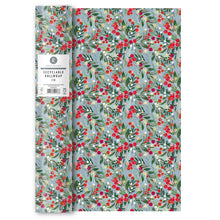 Load image into Gallery viewer, Christmas 2025 Wrapping Paper 3M Berries Holly Blue
