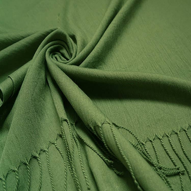 Plain Light Cotton Mix Large Scarf