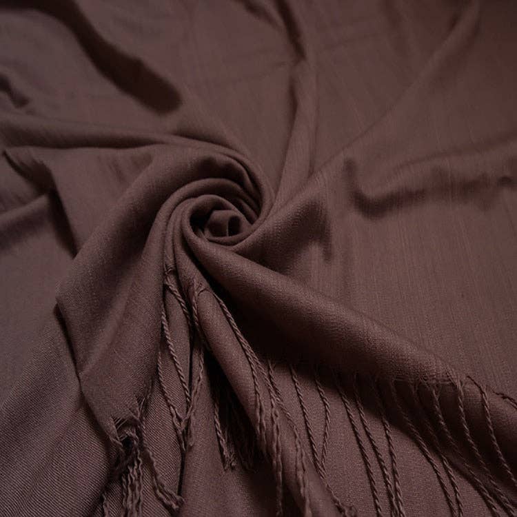 Plain Light Cotton Mix Large Scarf