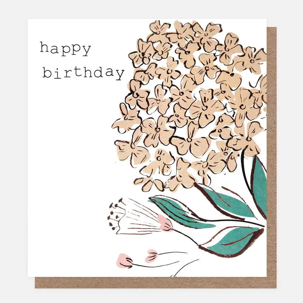 Happy Birthday Peach Hydrangea