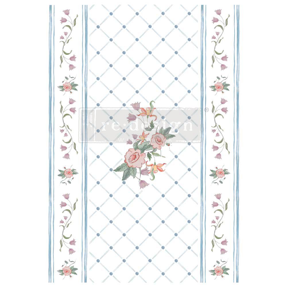 SWEDIH POSY 24"x35" TRANSFER- ANNIE SLOAN