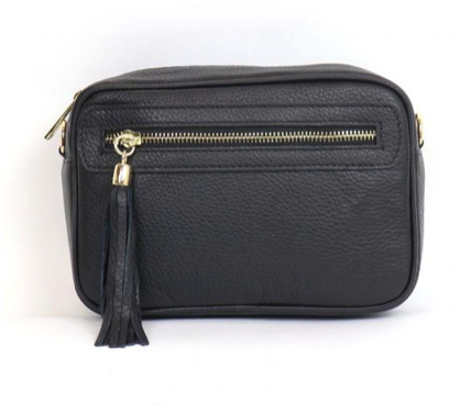 Leather Bag with Tassel - various colours - Little Gems Interiors