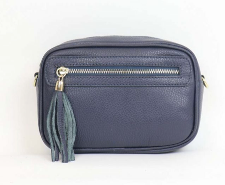 Leather Bag with Tassel - various colours - Little Gems Interiors