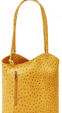 Load image into Gallery viewer, Leather Back pack - Ostrich - Single Tone - various colours - Little Gems Interiors
