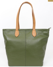 Load image into Gallery viewer, Leather Shoulder/Holdall Bag - Duo Tone - various colours - Little Gems Interiors
