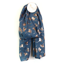 Load image into Gallery viewer, Rose gold ginkgo leaf print scarf

