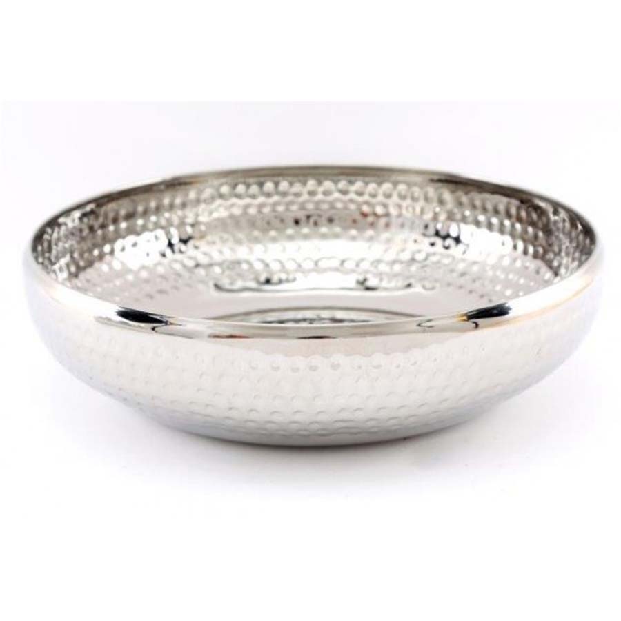 Silver Hammered Bowl