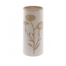 Load image into Gallery viewer, White &amp; Sand Flower Vase
