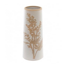 Load image into Gallery viewer, White &amp; Sand Flower Vase
