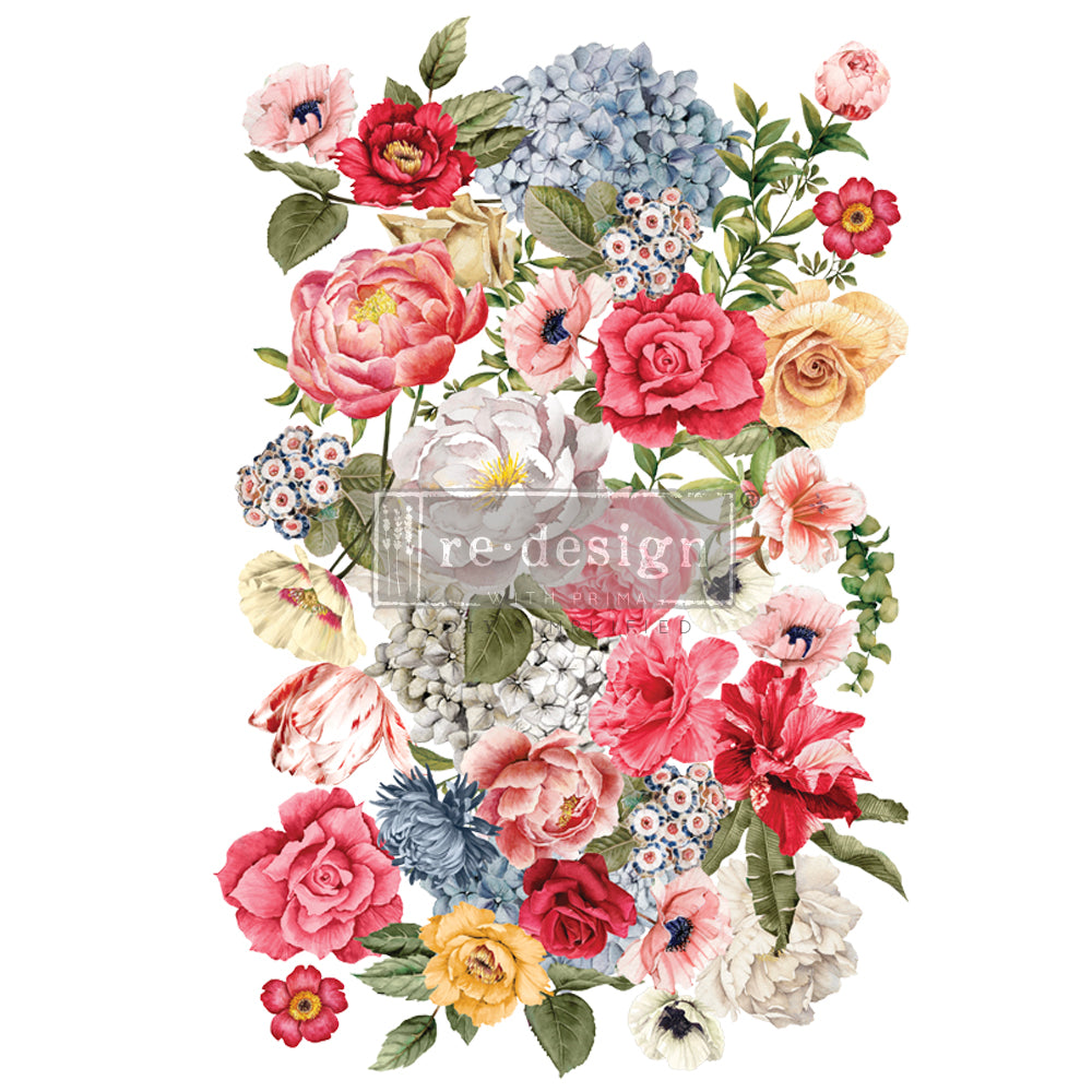Wondrous Floral II Redesign with Prima Decor Transfer