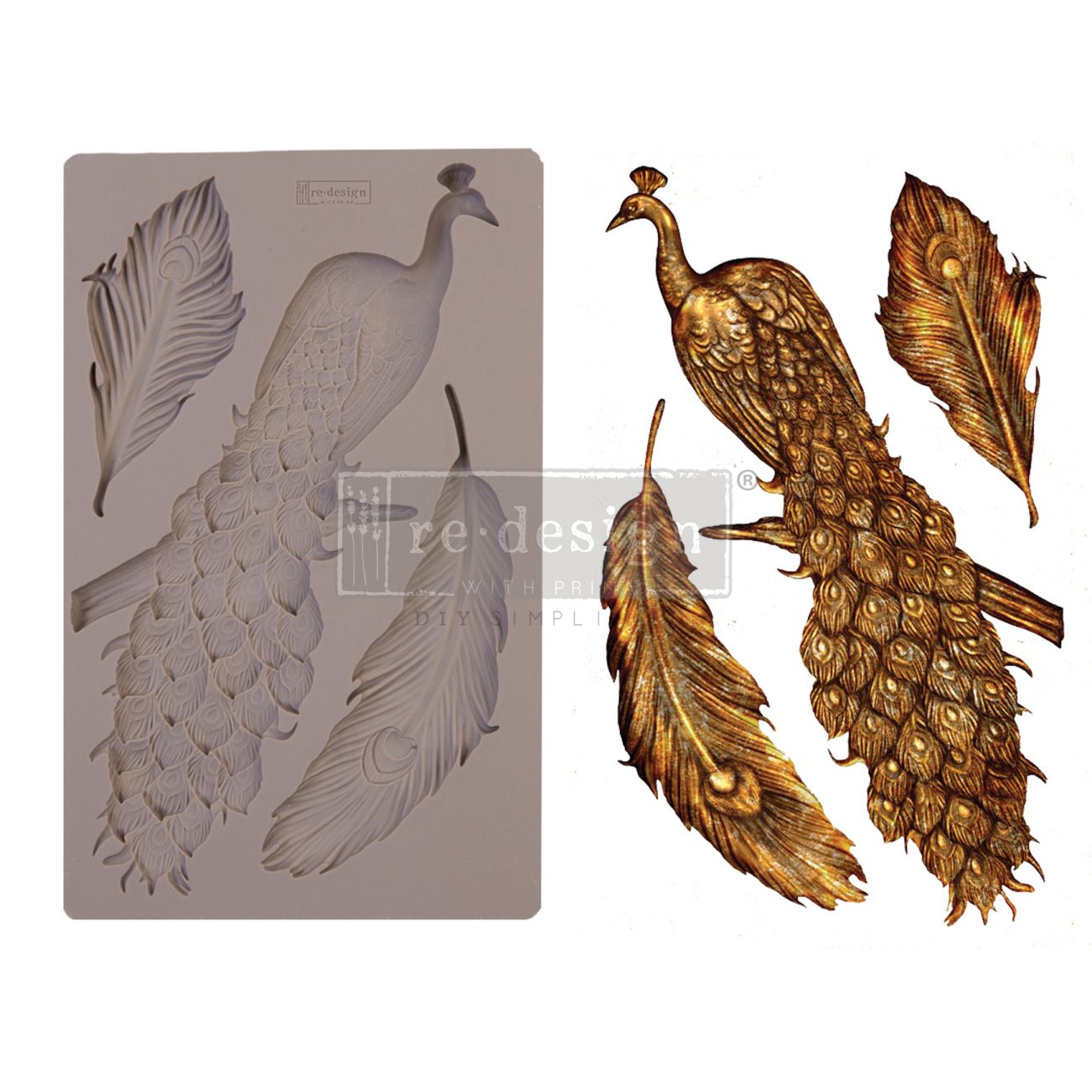 Redesign Decor Moulds- Regal Peacock - 5" x 8" - Little Gems Interiors