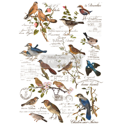 Redesign Decor Transfer - Postal Birds - Little Gems Interiors