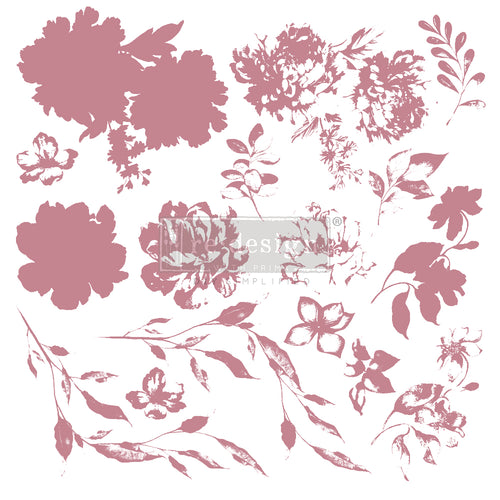 Redesign Decor Clear-Cling Stamps - Sweet Blossoms - 12x12 - Little Gems Interiors