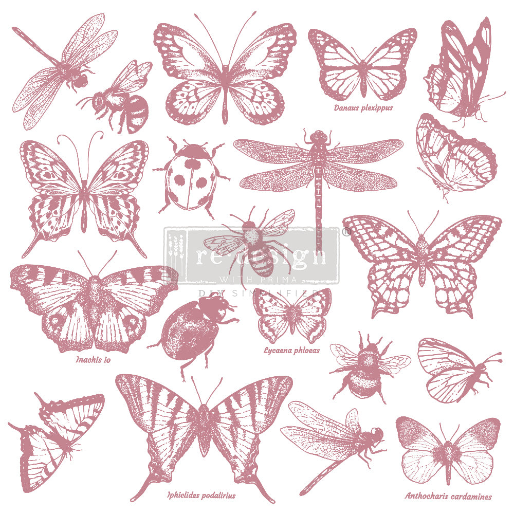 Redesign Decor Clear-Cling Stamps - Monarch Collection - 12x12 - Little Gems Interiors