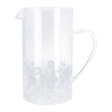 Sandblasted Daisy Jug
