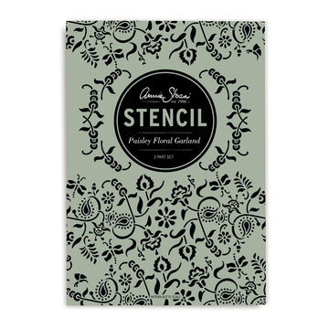 Annie Sloan Stencil - Paisley Floral Garland