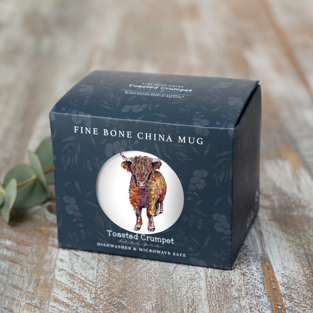Highland Cow Fine Bone China Mug in a Gift Box