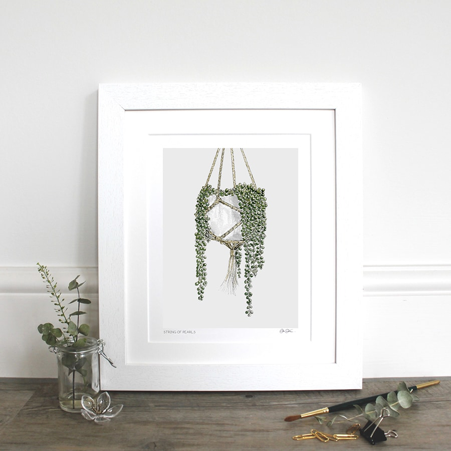 String of Pearls mounted fine art print