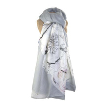 Load image into Gallery viewer, Silver Floral Scarf Grey
