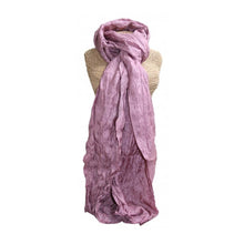 Load image into Gallery viewer, Silk Crinkle Scarf Dusky Pink
