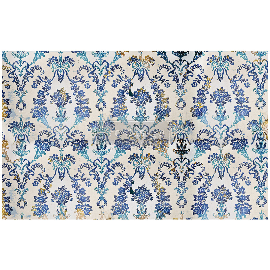 Decoupage Decor Tissue Paper – Cobalt Flourish