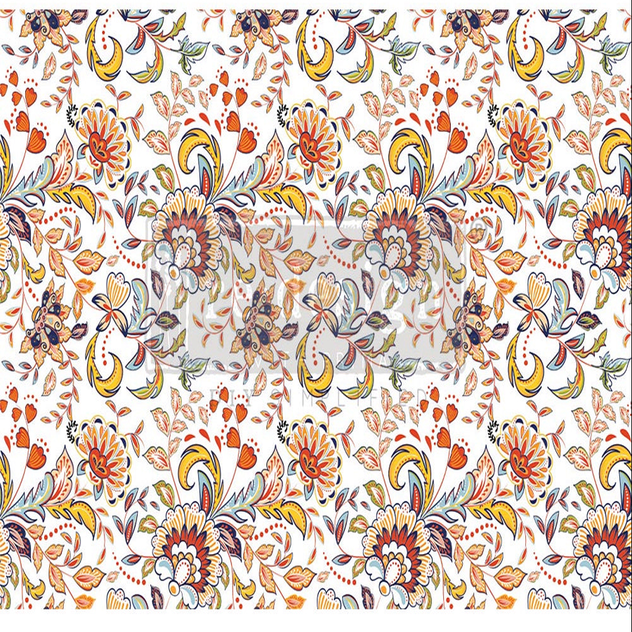 Decoupage Decor Tissue Paper –Tangerine Spring