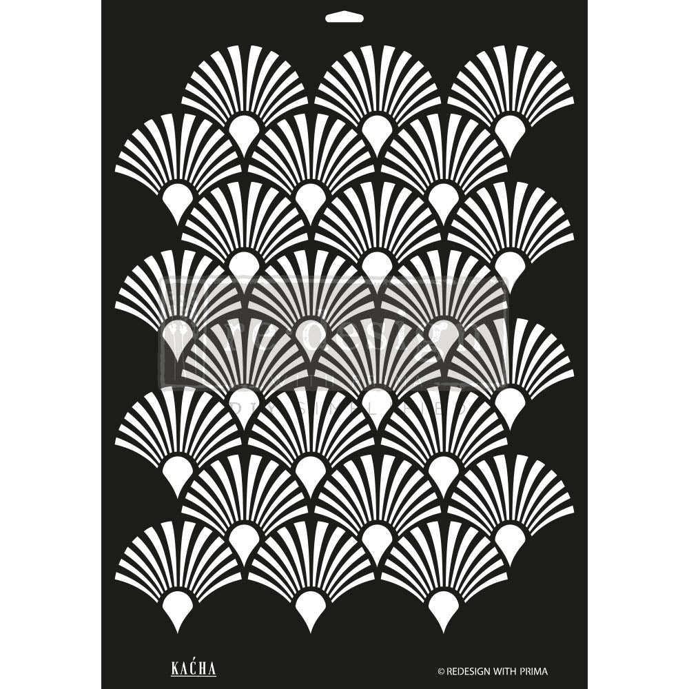 Redesign with Prima Decor Stencil Kacha Deco Peacock