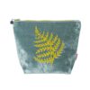 Load image into Gallery viewer, Fern Cosmetic Velvet Purse
