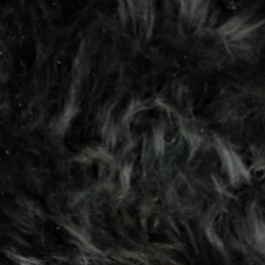 Sheepskin Rug Long Wool Black