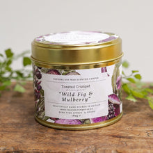 Load image into Gallery viewer, Wild Fig &amp; Mulberry Candle in a Matt Gold Tin
