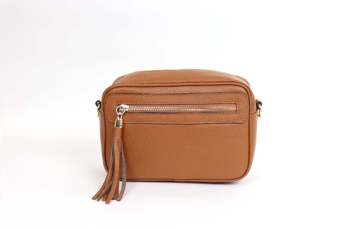 Leather Bag with Tassel