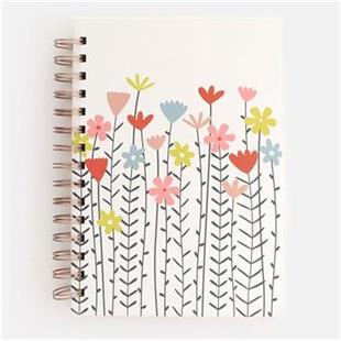 Fleur A5 Spiral Notebook