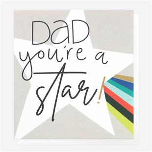 Dad You're A Star Card