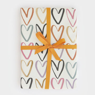 Multi Outline Hearts Sheet