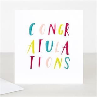 Congratulations Card Bold & Bright