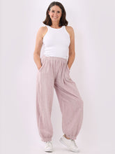 Load image into Gallery viewer, Italian Plain Stone Wash Relaxed Fit Cotton Slouchy Trouser
