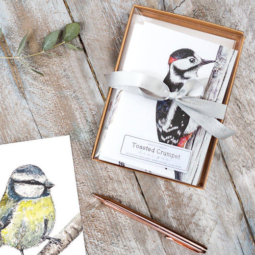 British Birds  Boxed Set of 8 mixed notecards - Little Gems Interiors