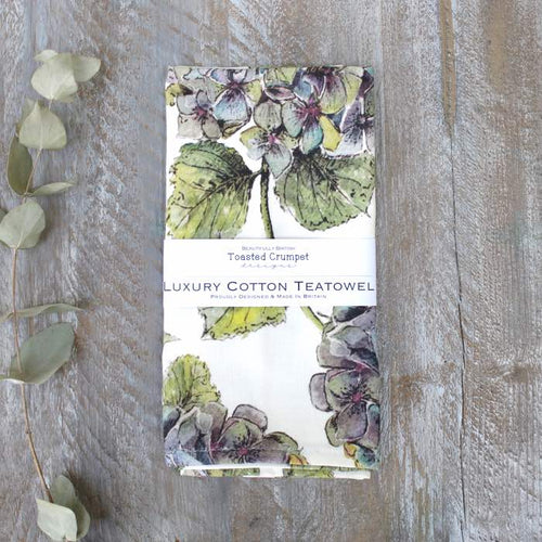 Hydrangea Pure Tea Towel - Little Gems Interiors