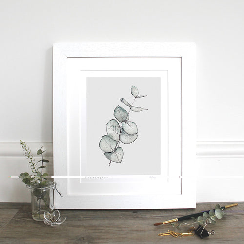 Eucalyptus 10×12″ mounted fine art print - Little Gems Interiors