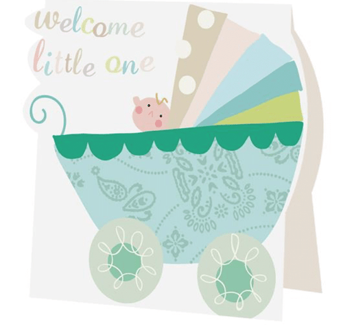 Welcome Little One Boy Card - Little Gems Interiors