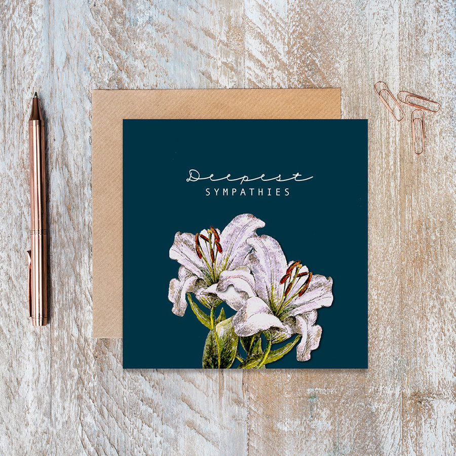 Deepest Sympathies Card - Little Gems Interiors