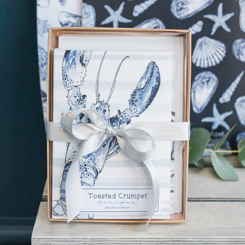 “Coastal Beauty” Boxed Set of 8 mixed notecards - Little Gems Interiors