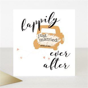Scratch Happily Ever After Wedding Card - Little Gems Interiors