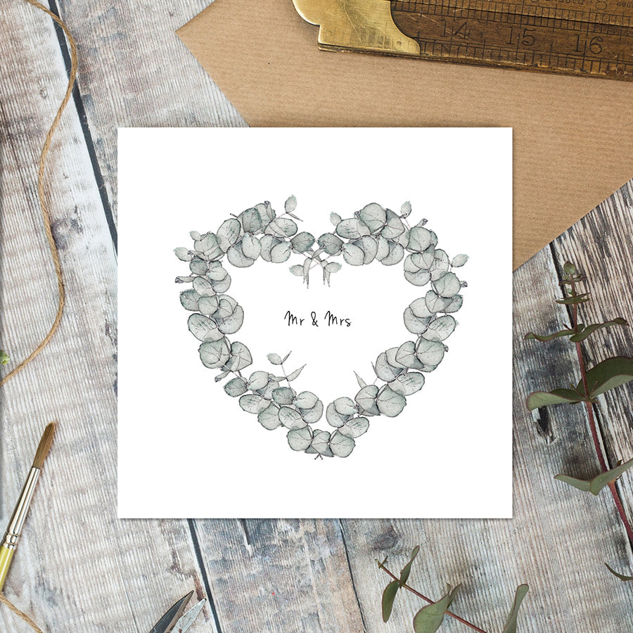 Mr & Mrs card - Little Gems Interiors