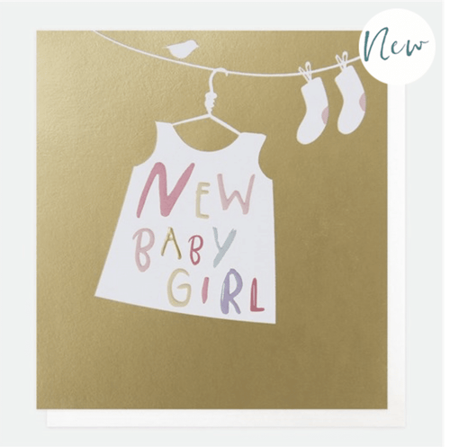 New Baby Girl Card - Little Gems Interiors