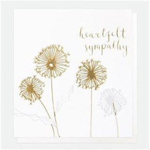 Heartfelt Sympathy Dandelion Card - Little Gems Interiors